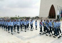 یوم دفاع ،مزار قائد تے گارڈز بدلی دی پروقار تقریب،پاک فضائیہ فرائض سانبھ ڳھدے