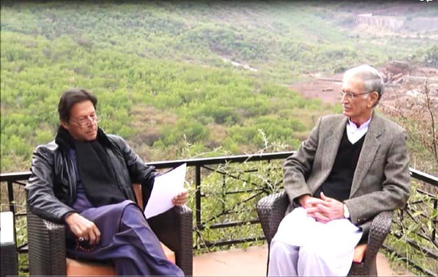 وزیراعظم عمران خان نال وزیر دفاع پرویز خٹک دی ملاقات