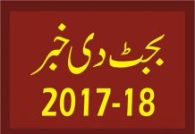 سرکاری شعبے دے ترقیاتی پروگرام اچ ہکلہ توں یارک ڈی آئی خان موٹر وے دی تعمیر دے جاری منصوبے کیتے 2017-18 اچ 38 ارب روپے رکھ چھوڑین