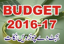 2016-17سانگے سرکاری شعبے اچ ترقیاتی پروگرام دے نشابر نکات اے ہن ، 