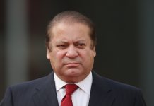 سابق وزیر اعظم محمد نواز شریف چار سال دی مدت سانگے پاکستان مسلم لیگ (ن) دے بلامقابلہ صدر منتخب